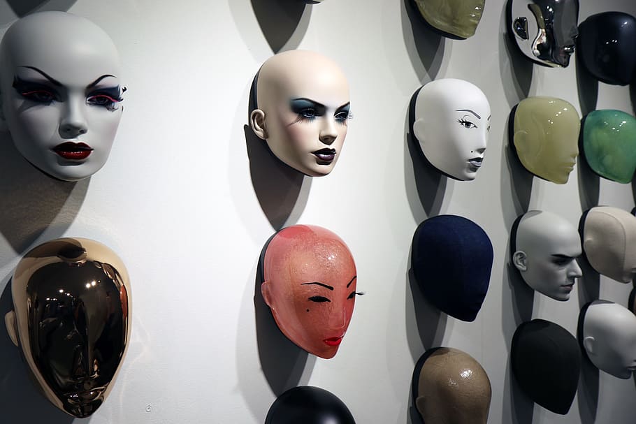 assorted mannequin head bust lot, hans boodt, faces, mask, dummy, HD wallpaper