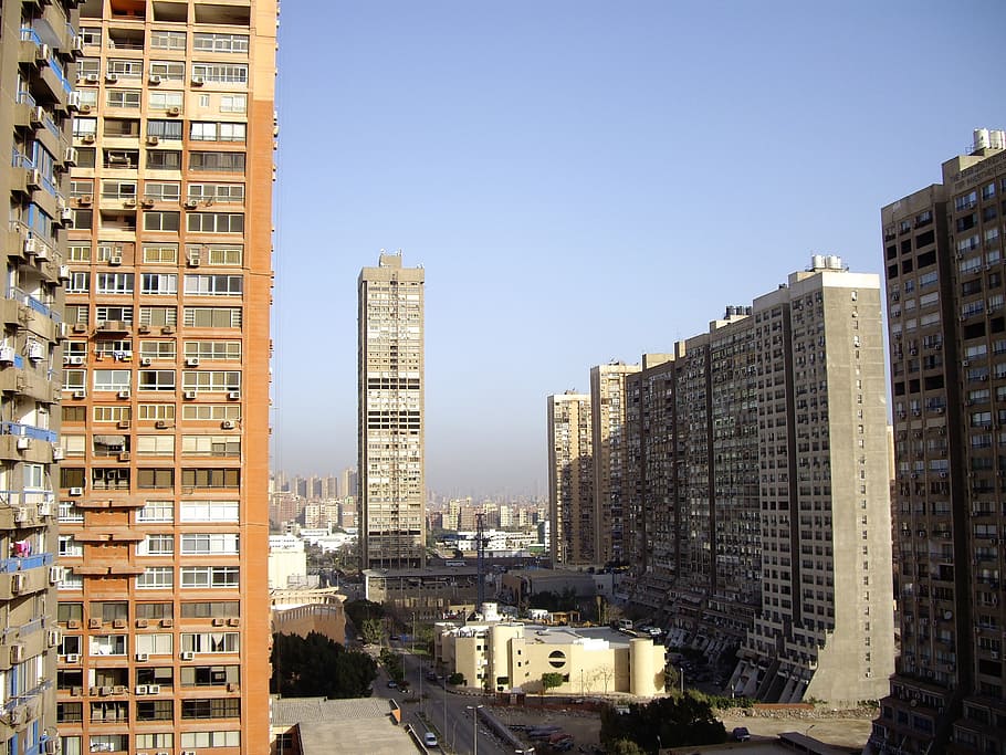 cairo, skyscraper, view, building exterior, built structure HD wallpaper