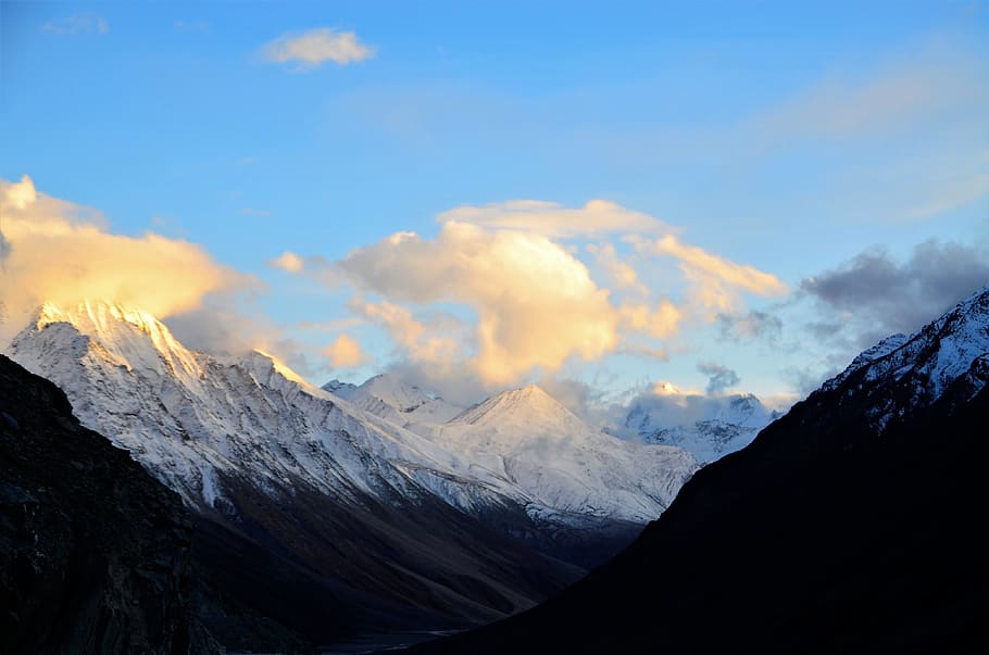 mountains, himalayas, landscape, sky, scenics - nature, beauty in nature HD wallpaper