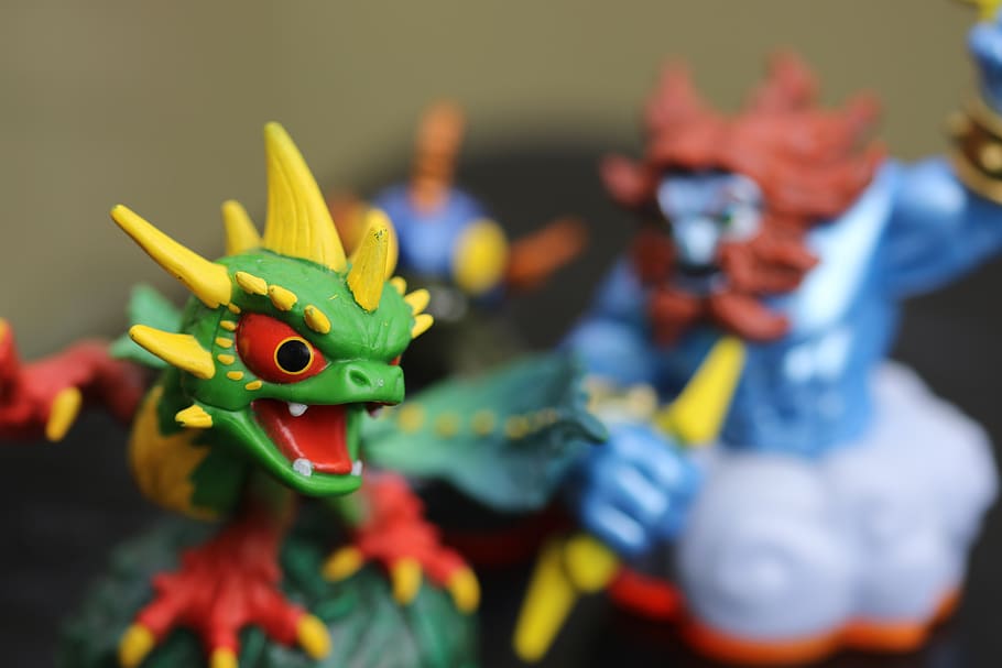 skylanders, giant figures, tree-rex, representation, toy, figurine HD wallpaper