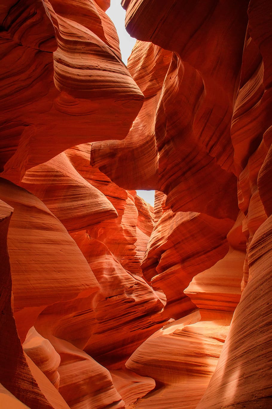 HD wallpaper: antelope canyon during daytime, brown rock formation ...