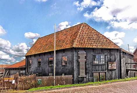 abandoned, architecture, barn, bricks, building, bungalow, business HD wallpaper