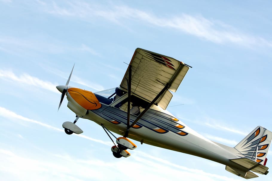propeller plane, aircraft, double decker, fly, oldtimer, sport aircraft HD wallpaper