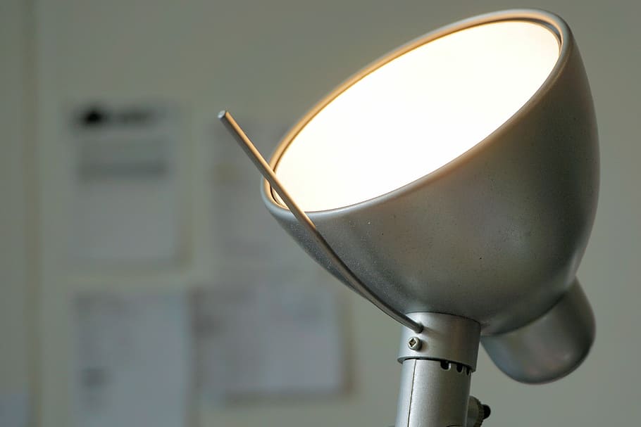 Light, Lamp, Lighting, Office, desk light, illuminated, close-up HD wallpaper