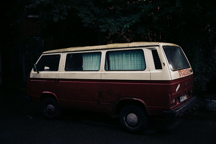 Old camper van, other, car, transportation, land Vehicle, old-fashioned HD wallpaper