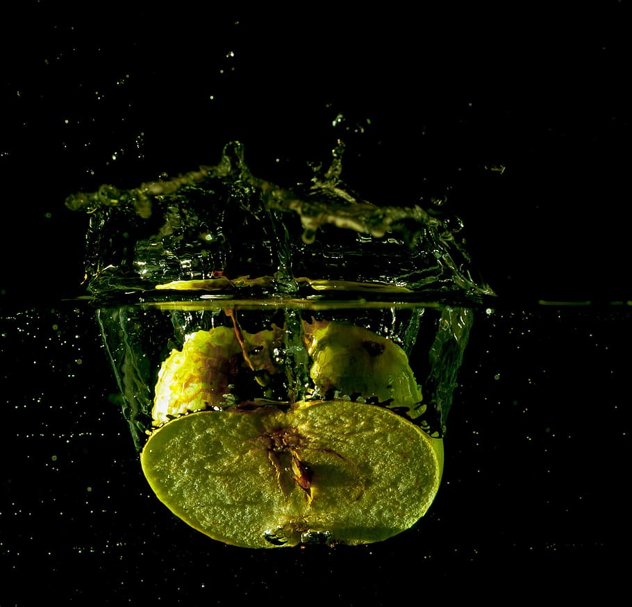 Water, Splash, Drip, Fruits, Wet, red, spray, splashing, drop HD wallpaper