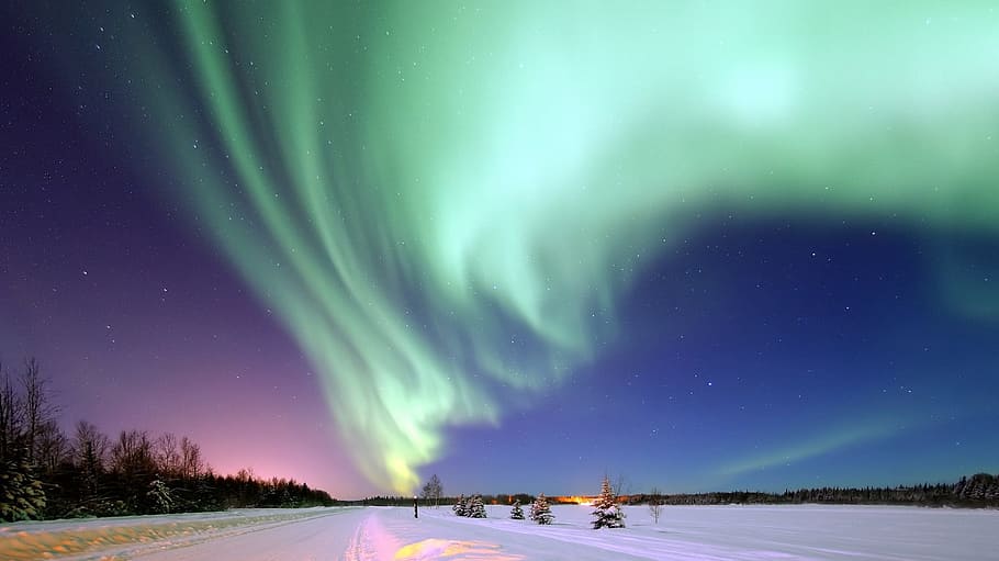 Aurora Borealis scenery, alaska, space, magical night, aurora australis, HD wallpaper
