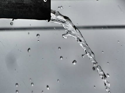 grayscale photo of water, Drips, Flow, Liquid, Wet, Drain, pipe HD wallpaper