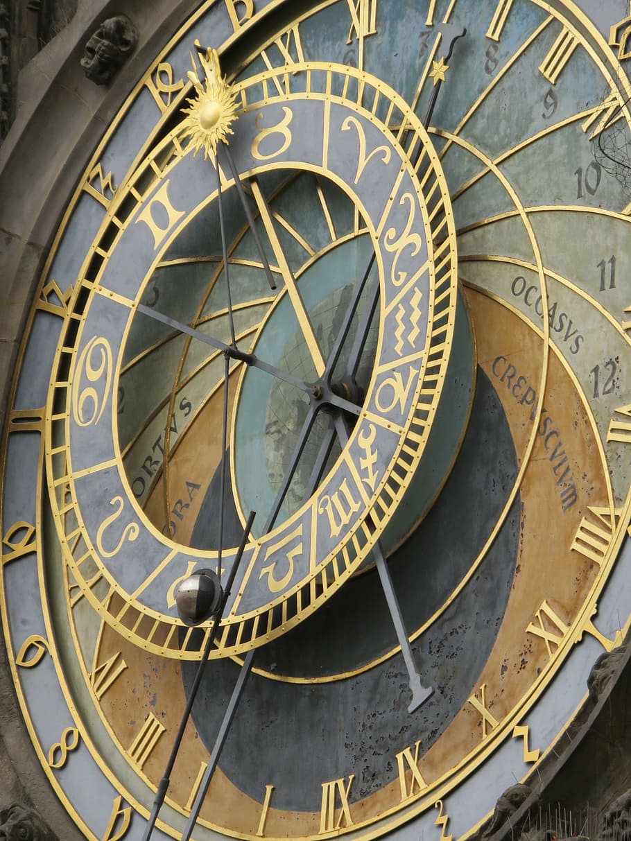 prague, astronomical, clock, europe, czech, city, republic, HD wallpaper