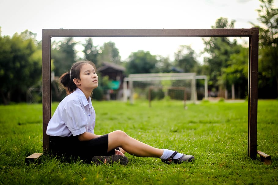soft light, mellow, cute, students, image, face, am lonely HD wallpaper