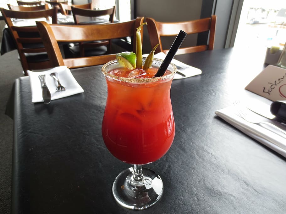cocktail, caesar, glass, drink, food and drink, refreshment HD wallpaper