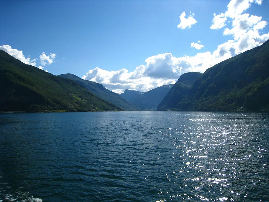 lake, mountain, sky, hills, scotland, landscape, nature, cloud HD wallpaper