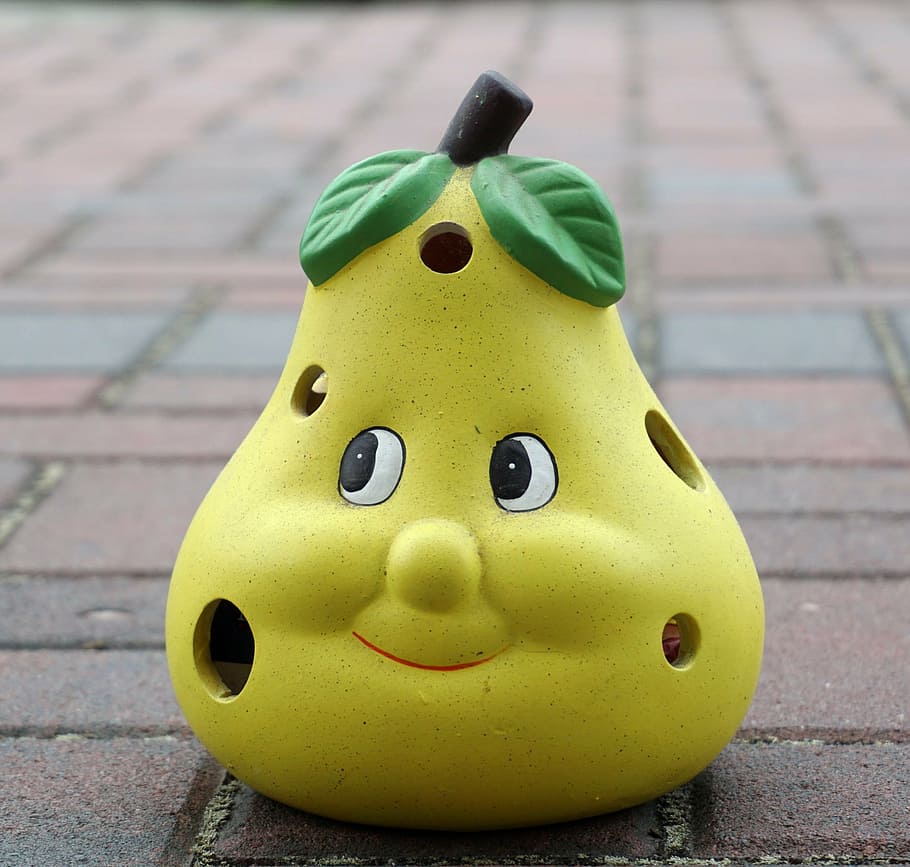pear, laugh, funny, face, happy, figure, cheerful, joy, representation HD wallpaper