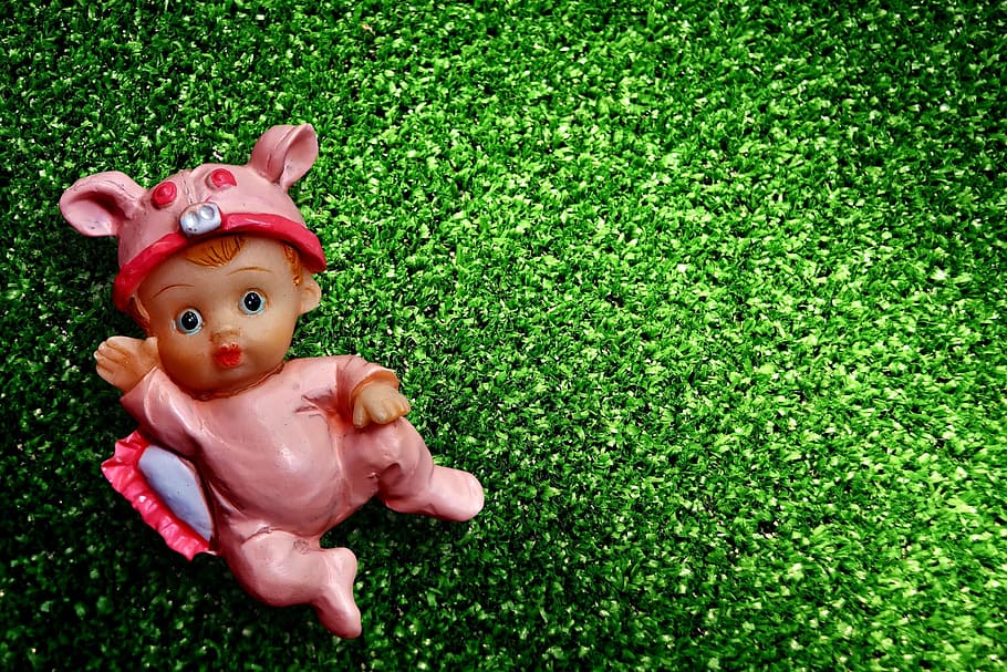 birth, girl, figure, happy, event, baby, meadow, artificial turf, HD wallpaper