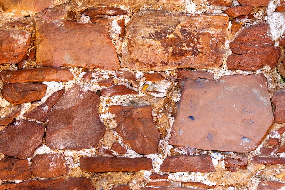 wall, sand stone, red, structure, texture, background, pattern HD wallpaper