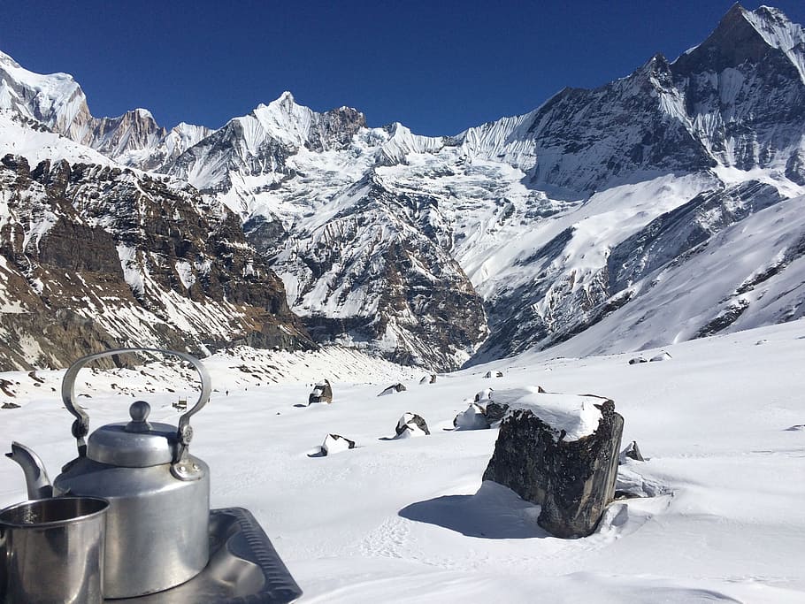 Nepal, Tea, Himalaya, Mountain, Winter, snow, climbing, landscape HD wallpaper