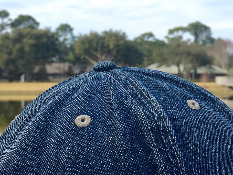 hat, texture, jean, macro, stitching, background, nature, outdoors HD wallpaper
