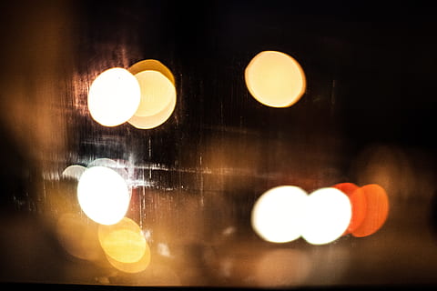 boke photography, bokeh, background, lights, night, urban, window HD wallpaper