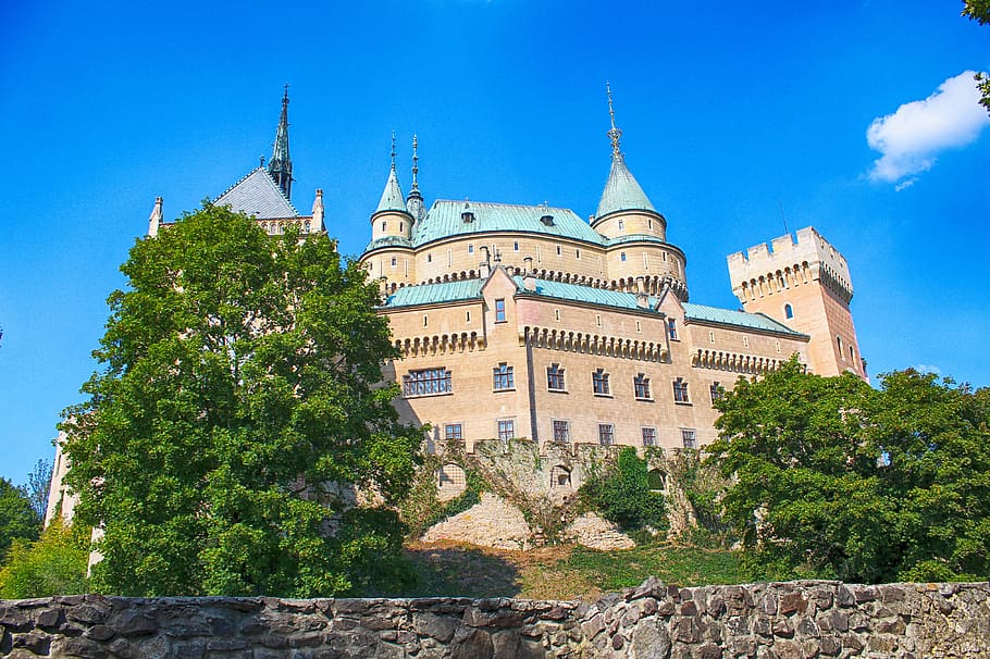 bojnice castle, slovakia, lock, building exterior, architecture HD wallpaper