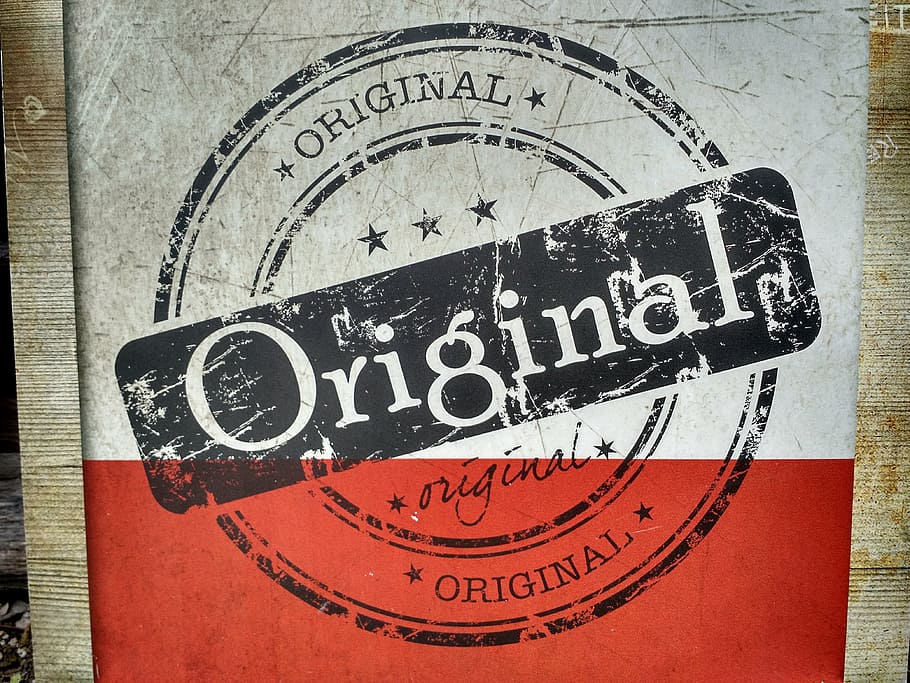 white and red Original signage board, shield, label, characters HD wallpaper