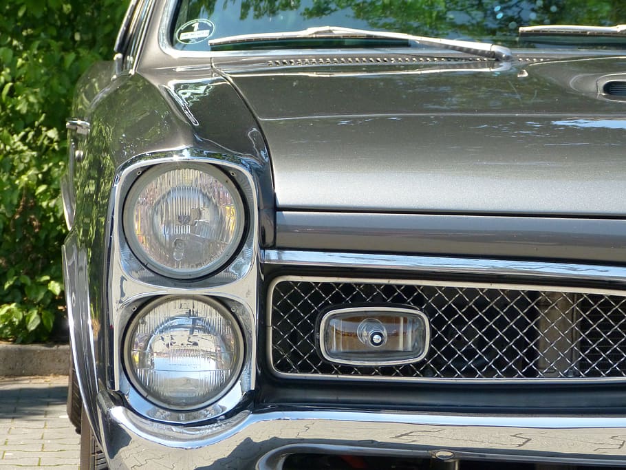 us-car, oldtimer, spotlight, motor vehicle, mode of transportation HD wallpaper
