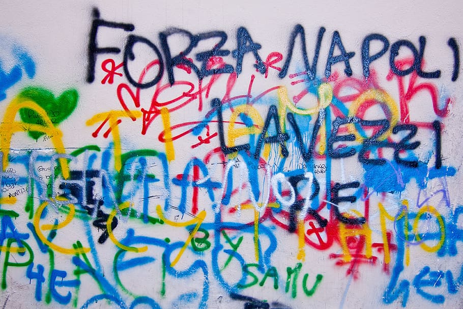 text mural on white surface, graffiti, wall, grunge, city, home HD wallpaper
