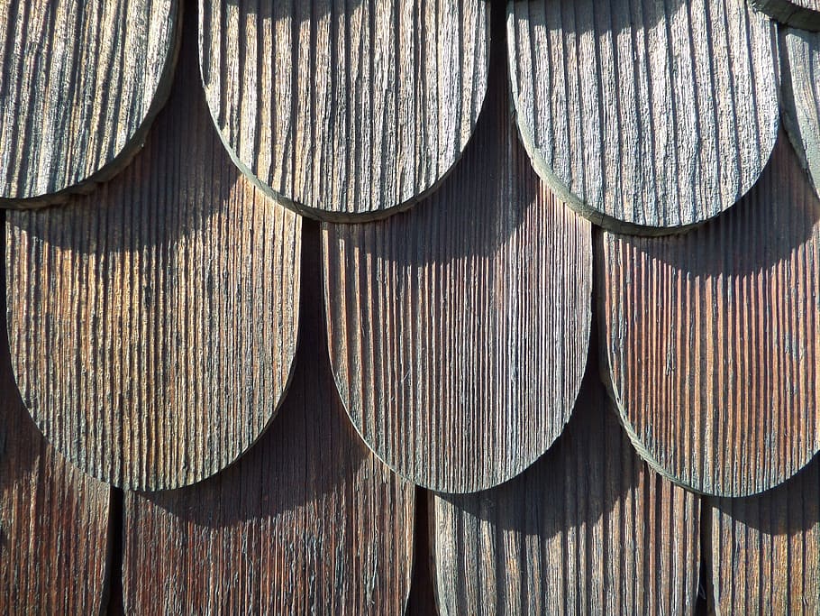 wood, shingle, facade, allgäu, wall, facade cladding, wood shingle