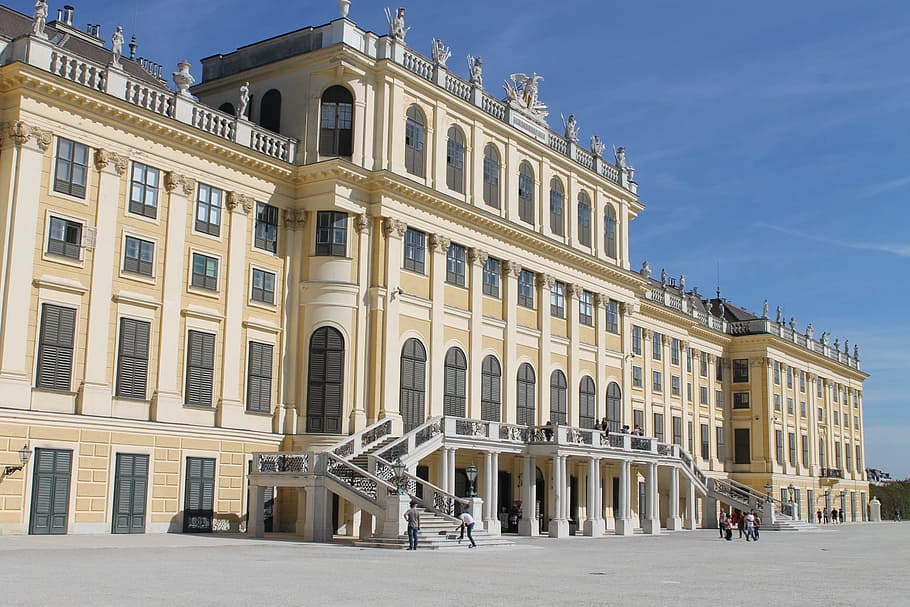 austria, vienna, park, architecture, castle park, schönbrunn palace HD wallpaper