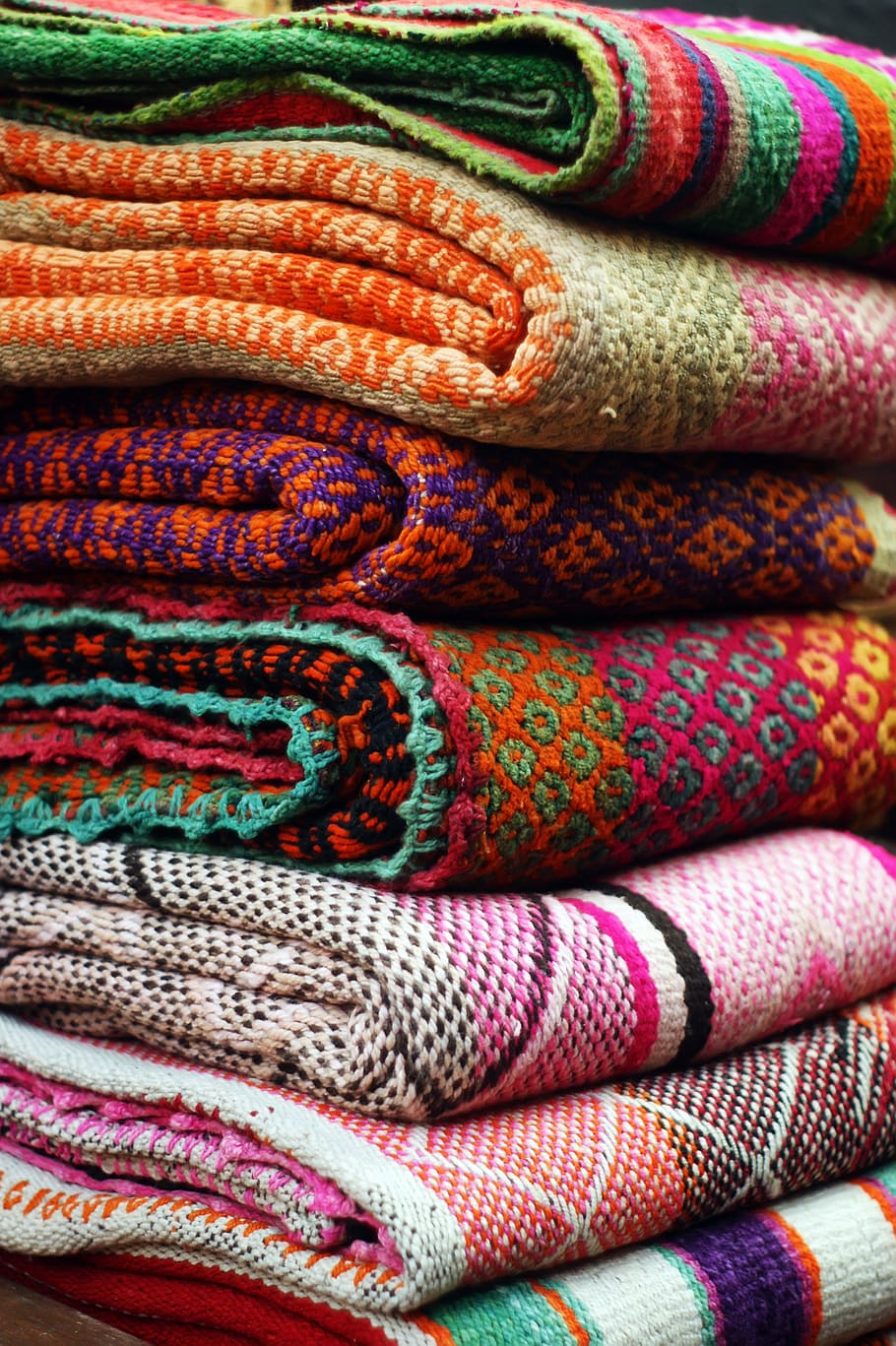 fabrics, colors, texture, colorful, design, pattern, textiles HD wallpaper