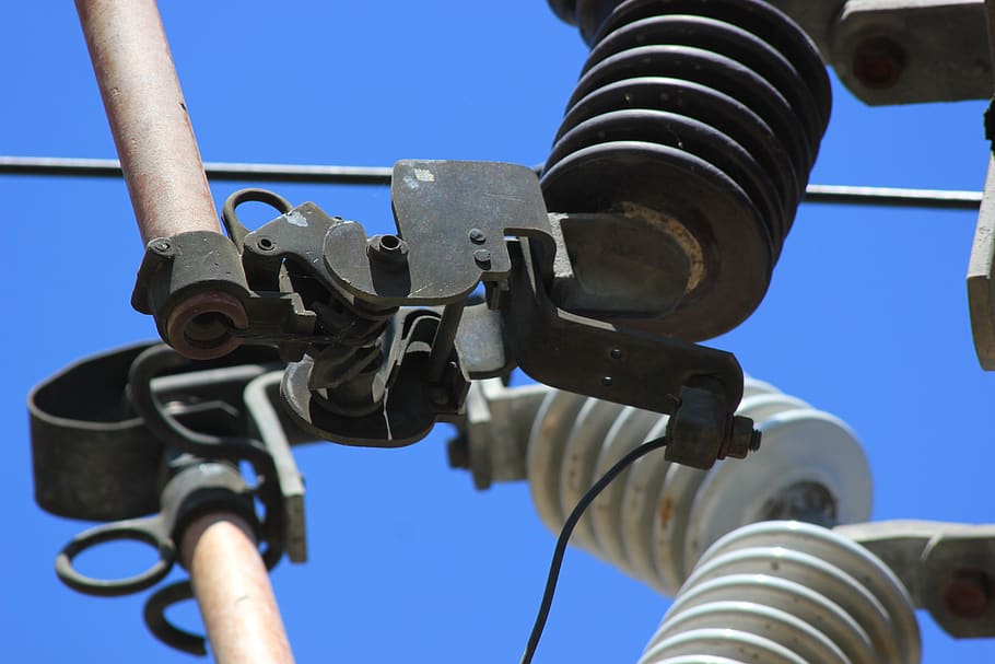 cables, light, sky, electricity, low angle view, clear sky HD wallpaper
