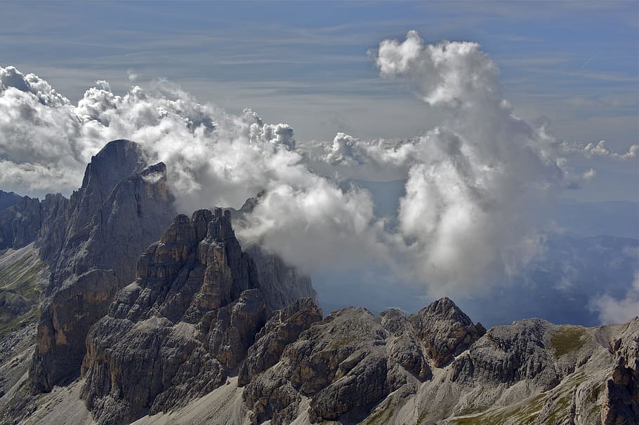 Dolomites, Alpine, Panorama, Mountain, alpine panorama, nature HD wallpaper