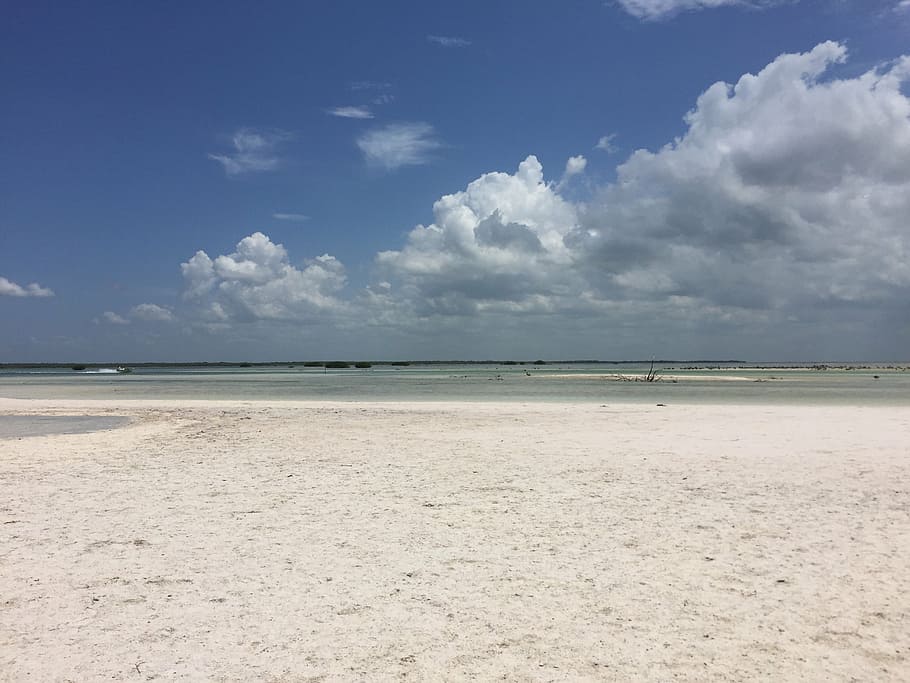 holbox beach 2, qroo, mexico, nature, sea, sand, sky, summer HD wallpaper