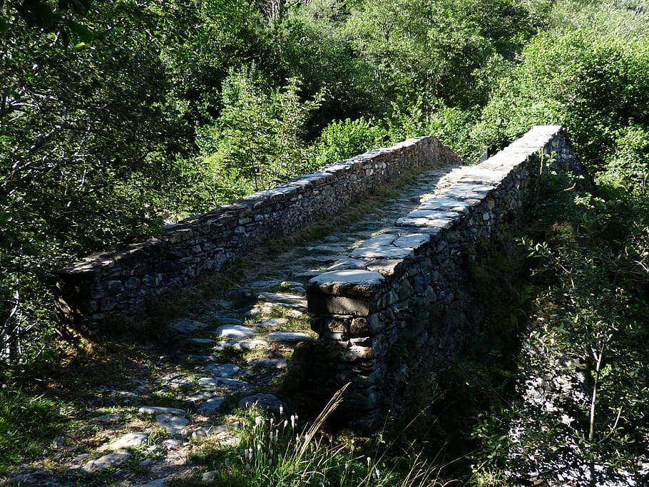 bridge, stone bridge, away, trail, steinig, tanarello, ponte tanarello HD wallpaper