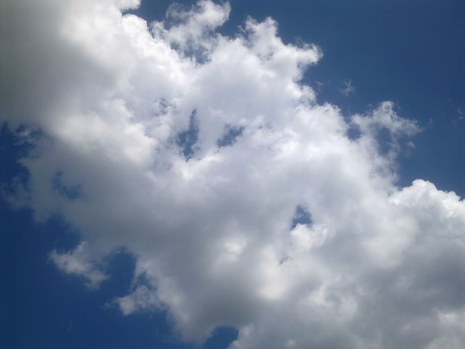 clouds, sky, nature, view, landscapes, aura, blue, cloud - sky HD wallpaper