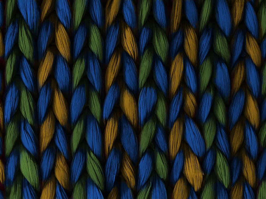 background, weave, plait, blue, yellow, green, texture, pattern HD wallpaper