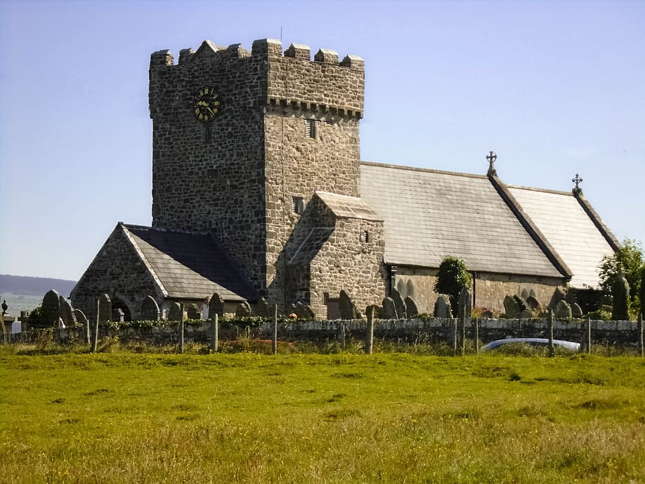 church, maudlam, kenfig nature reserve, wales, historic, village, HD wallpaper