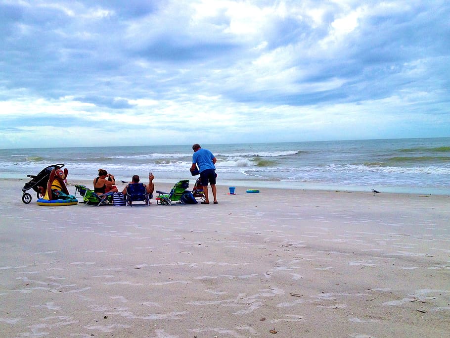 beach, ocean, sand, florida, florida beach, family vacation HD wallpaper