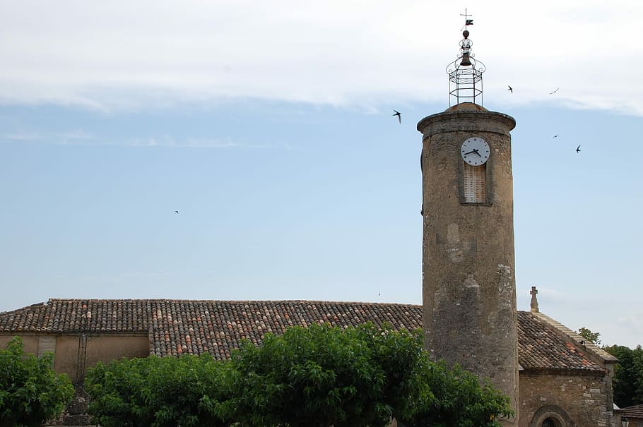 Church, Heritage, Bell Tower, Village, cloud - sky, history, HD wallpaper