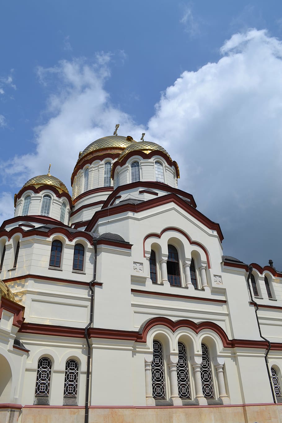 abkhazia, new athos, monastery, low angle view, building exterior, HD wallpaper