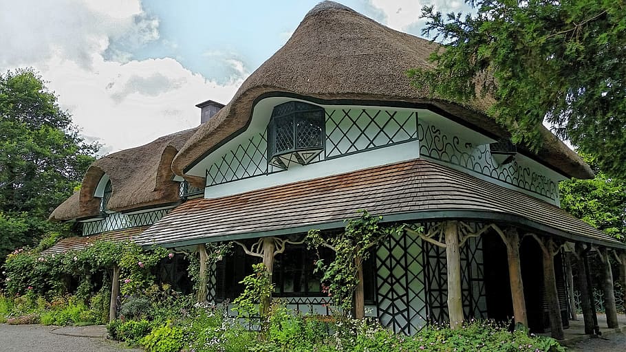 thatch, ireland, house, thatched, cottage, irish, traditional HD wallpaper