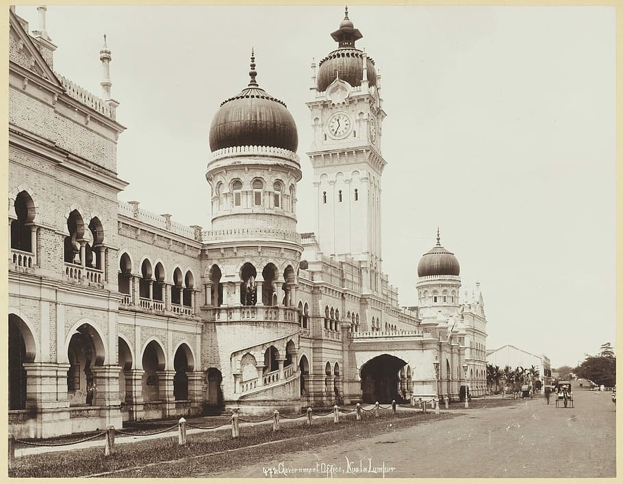 Sultan Abdul Samad Building in Kuala Lumpur, Malaysia, 1900, photos