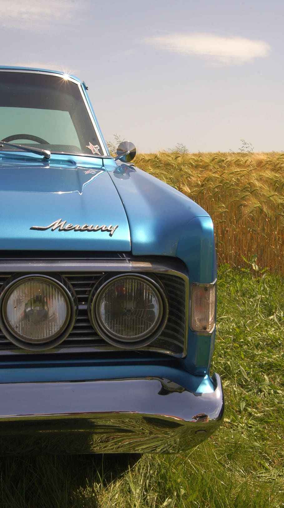 oldtimer, auto, mercury, retro, pkw, classic, sports car, spotlight HD wallpaper