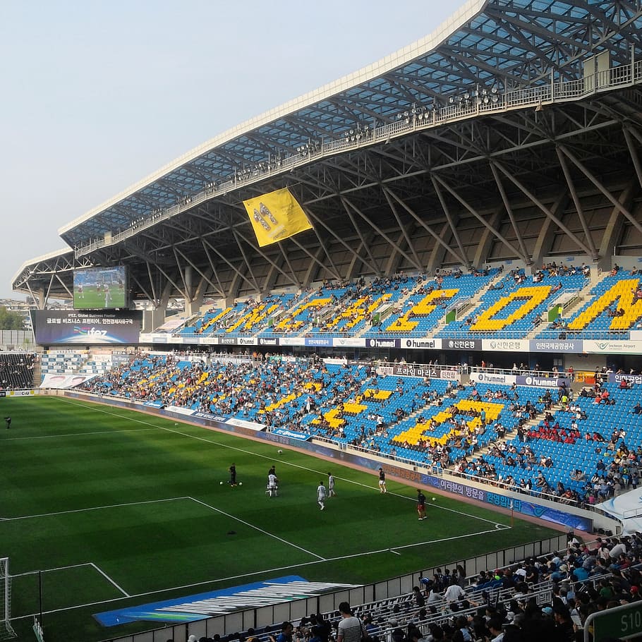 incheon, incheon united, k league, football, stadium, asia, HD wallpaper