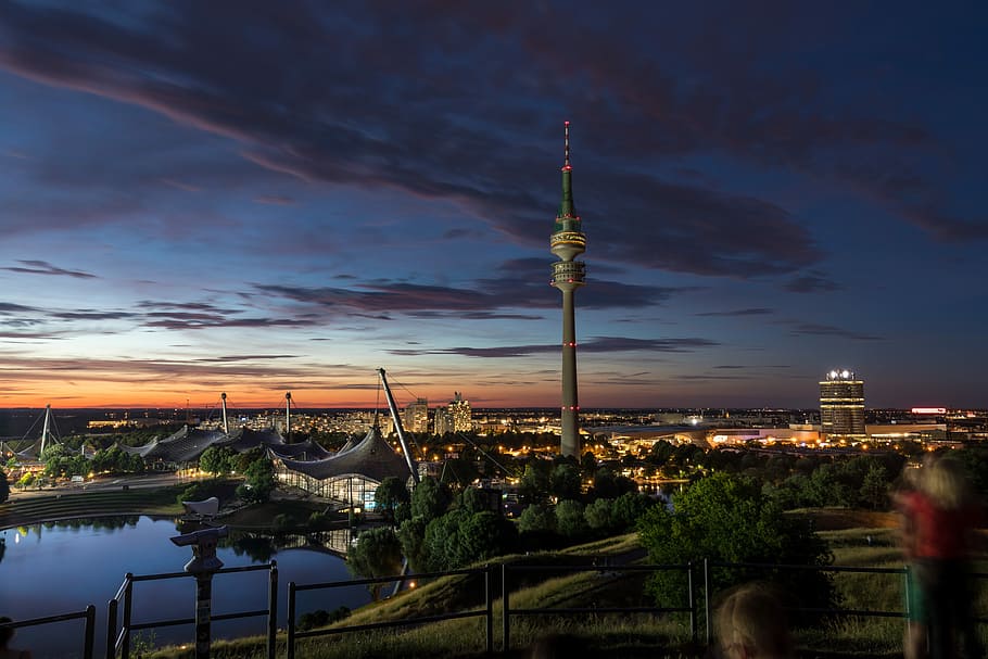 panorama, sunset, sky, waters, travel, dusk, landscape, evening HD wallpaper