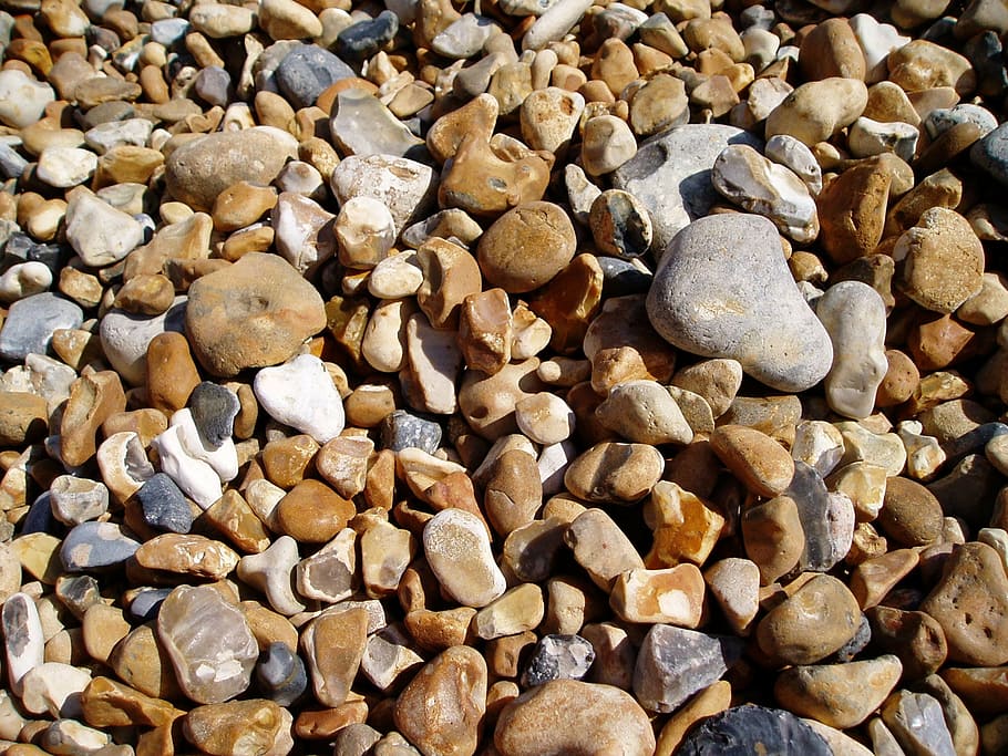 pebbles, beach, nature, stone, landscape, outdoor, stone background HD wallpaper