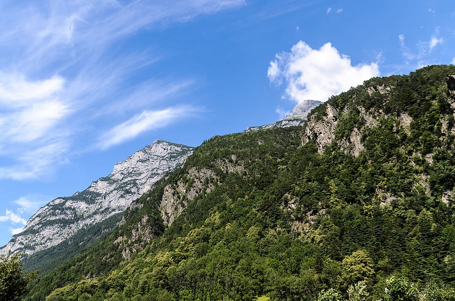 nature, sky, panorama, mountain, cloud - sky, tree, beauty in nature HD wallpaper