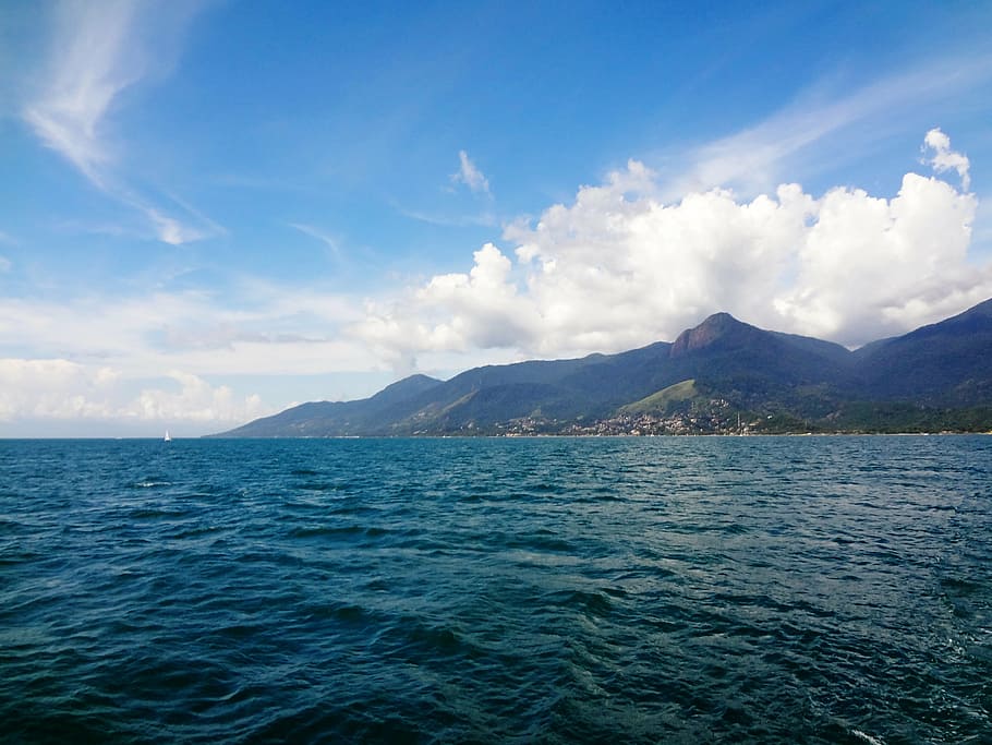 ilhabela, mar, summer, holidays, ocean, landscape, water, sky, HD wallpaper