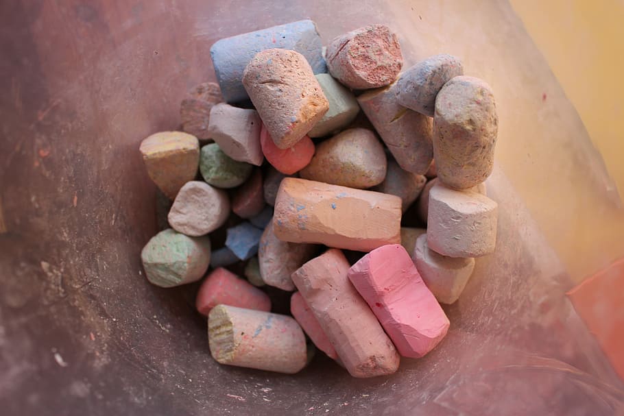 Chalk, Colorful, Creativity, food and drink, no people, large group of objects HD wallpaper