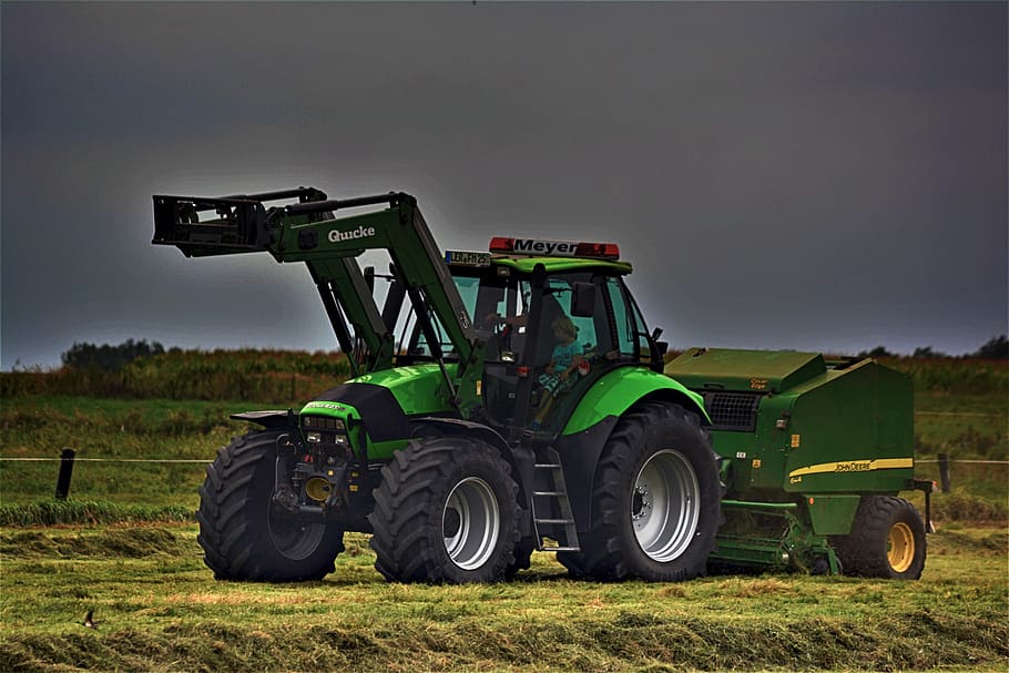 deutz, tractors, tug, landtechnik, agriculture, working machine, HD wallpaper