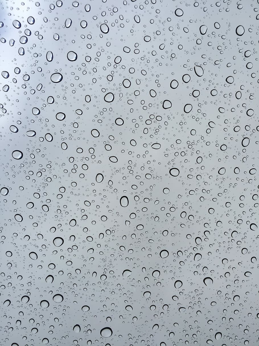 Window, rain, rain drips, backgrounds, full frame, textured HD wallpaper